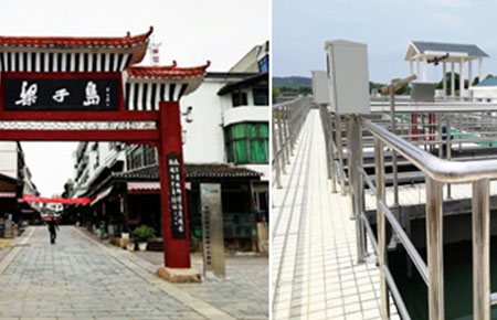 聯(lián)測(cè)儀表為梁子島污水處理處理“插上翅膀”